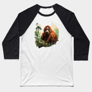 Orangutan Monkey Baseball T-Shirt